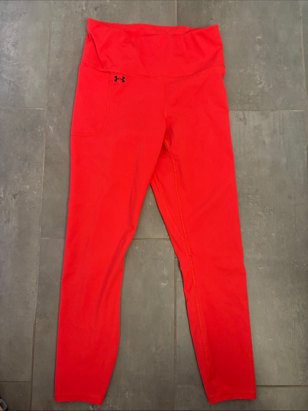 Under Armour Bright Red High-Rise Performance Leggings